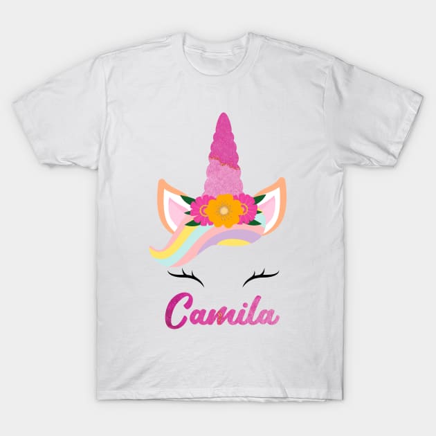 Name Camila unicorn lovers T-Shirt by Gaming champion